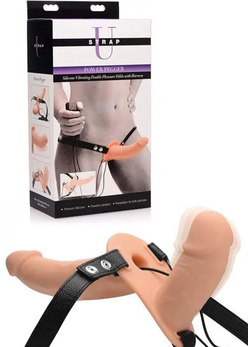 strap u vibrating strapon dildo for sale