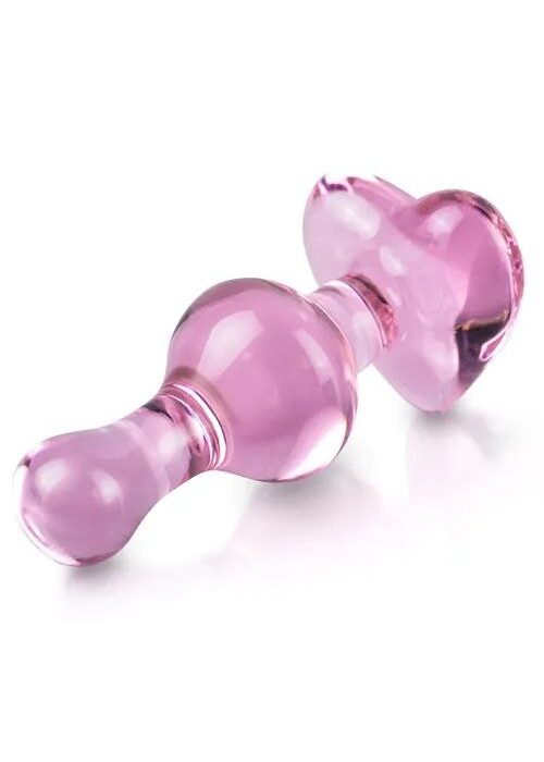 heart glass plug for sale